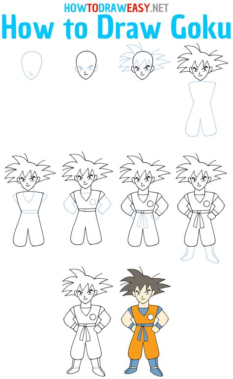 How to Draw Goku - Draw for Kids