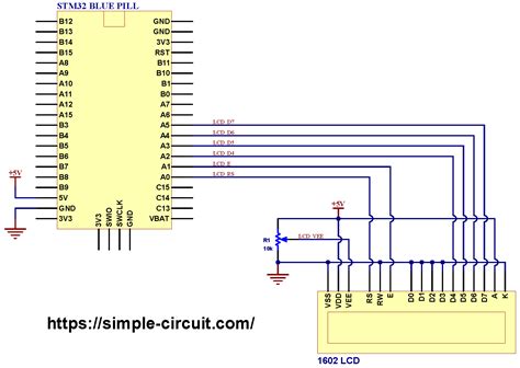 Interfacing STM32 Blue Pill with 1602 LCD