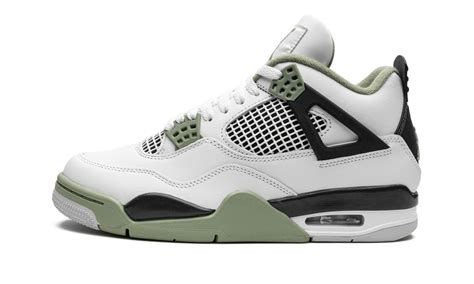 AIR JORDAN 4 RETRO WMNS "Seafoam / Oil Green" - Stadium Goods