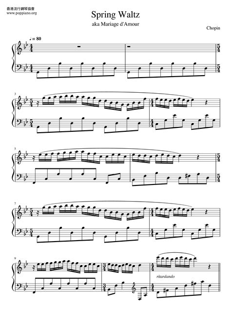 Chopin-Spring Waltz Sheet Music pdf, - Free Score Download ★