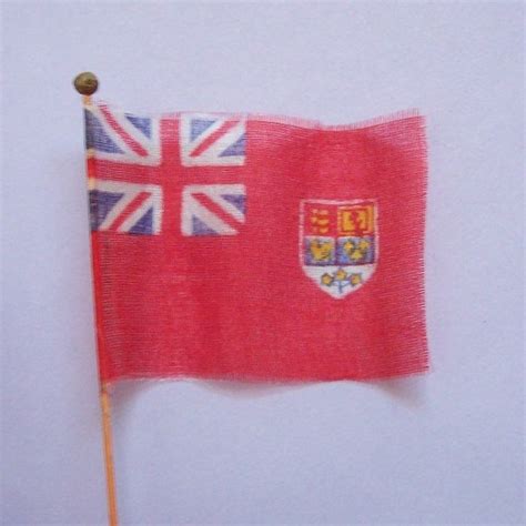 1950s Canadian Flag Red Ensign Silk Miniature