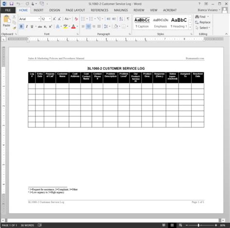 Complaints Log Excel Template, Web this document is available for clients enrolled in the isp ...