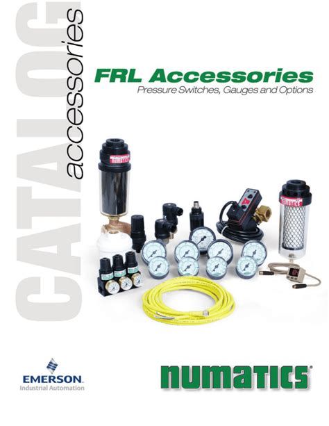 Numatics FRL Accessories Options Catalog