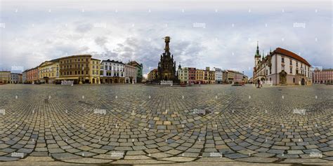 360° view of The Holy Trinity Column, Olomouc - Alamy