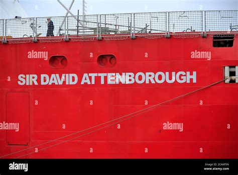 Sir David Attenborough ship leaves Cammell Lairds Stock Photo - Alamy