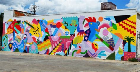 The Abstract Happy Beach Wall - Houston, TX | Muros, Graffitis, America ...