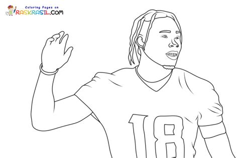 Justin Jefferson Coloring Pages