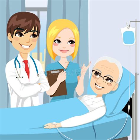 Doctor Visit Senior Patient Stock Vector - Illustration of cure ...