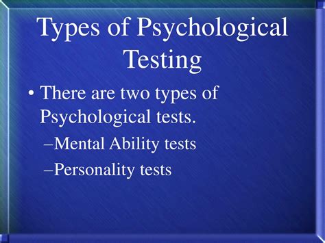 PPT - Psychological Testing PowerPoint Presentation, free download - ID:5300481