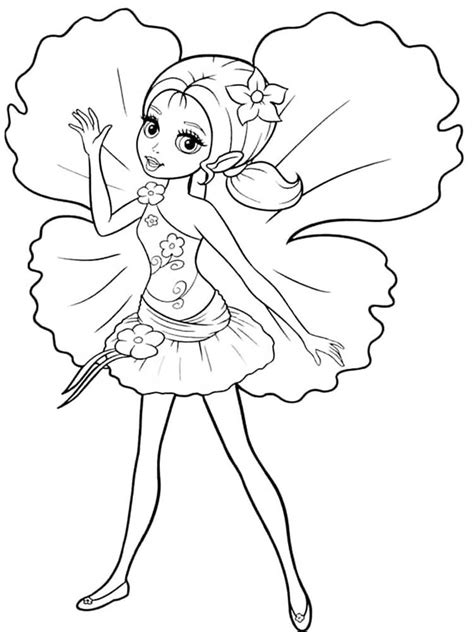 Chrysella from Barbie Thumbelina coloring page - Download, Print or Color Online for Free