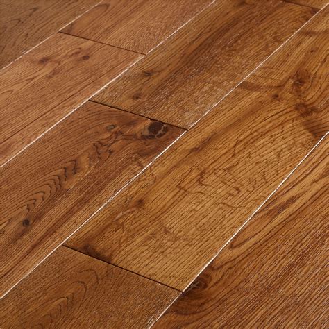 GoodHome Skara Natural Oak Solid wood flooring, 1.48m² Pack ...