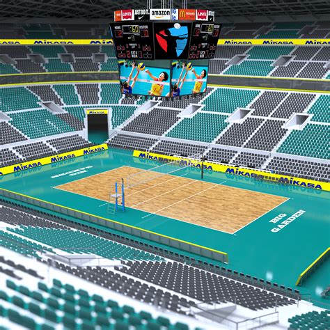 Volleyball Stadium 3D Model $139 - .max .fbx .obj .3ds - Free3D