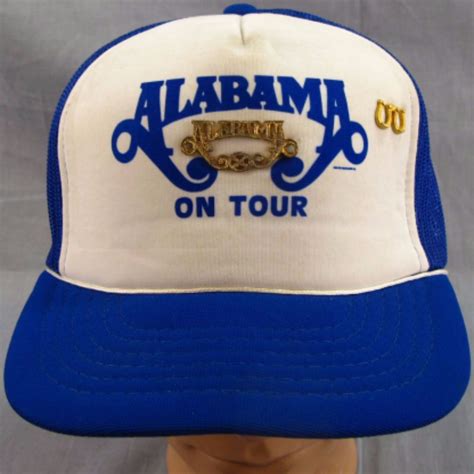 Alabama On Tour Vintage Hat w/ Pins Adjustable Cap Snapback Farmer ...