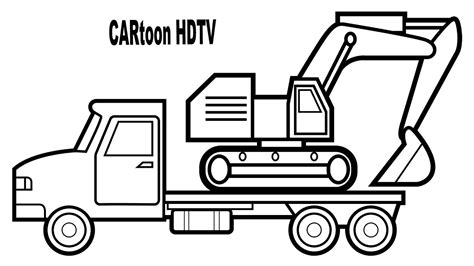 √ Car Carrier Coloring Page : Malvorlagen Autotransporter Coloring And ...