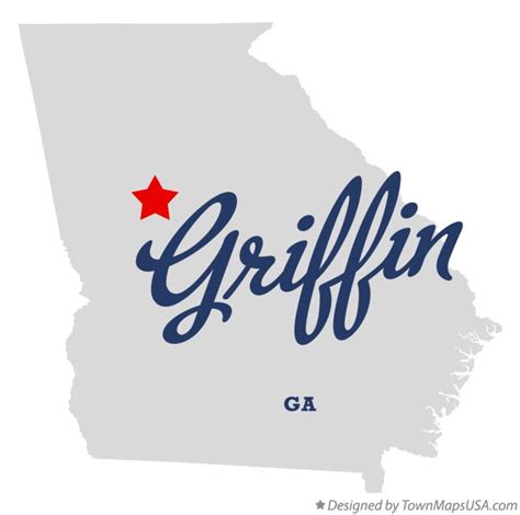 Map of Griffin, GA, Georgia