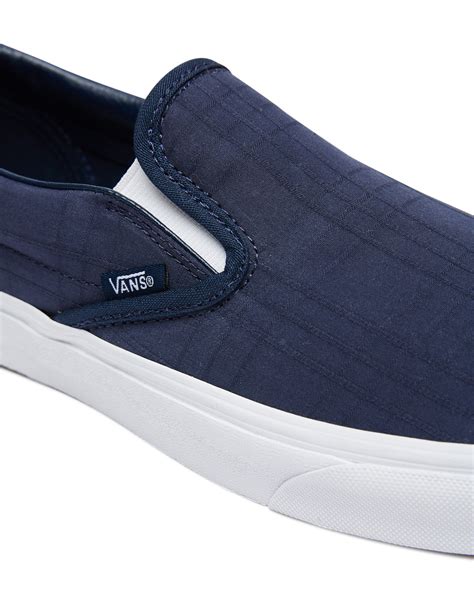 Vans Mens Classic Slip On Shoe - Blue | SurfStitch