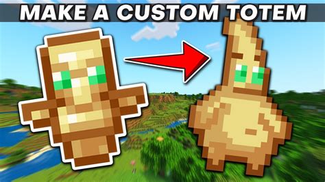 Minecraft How To Make Custom - Totem of Undying - YouTube