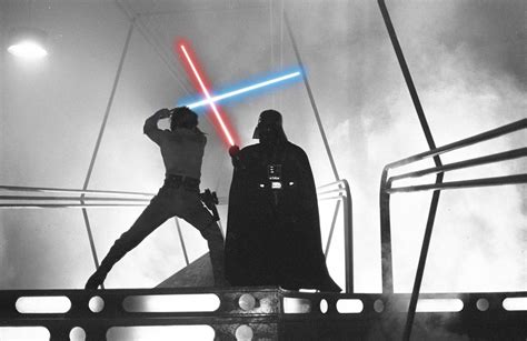 Luke Skywalker vs. Darth Vader from The Empire Strikes Back. | Star ...