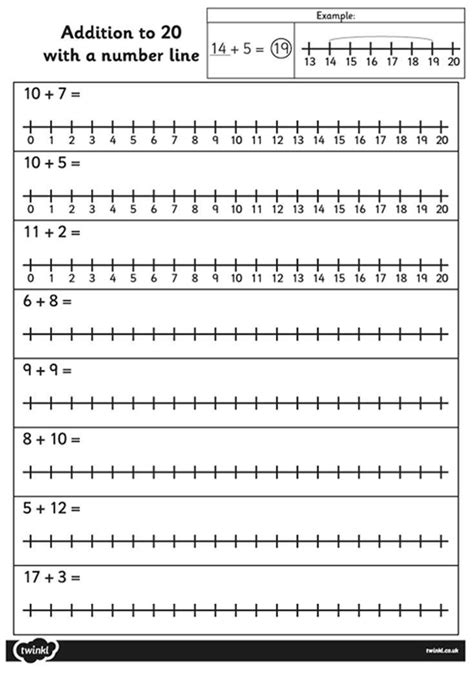 Kindergarten Number Line Worksheets Download these Handy Maths ...