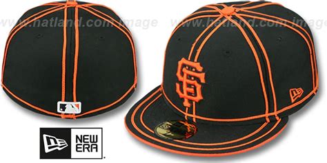 San Francisco SF Giants TACHS Black-Orange Fitted Hat