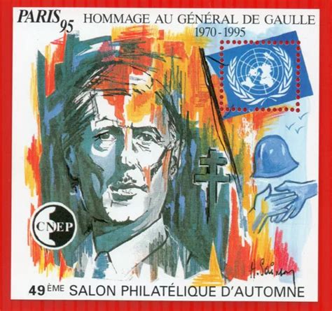 TIMBRE FRANCE BLOC Cnep Hommage Au General De Gaulle 1995 $4.31 - PicClick