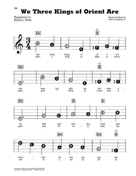 William Gillock We Three Kings Of Orient Are Sheet Music Notes, Chords in 2021 | Sheet music ...