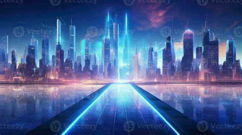 digital futuristic night city ai generated 29597304 Stock Photo at Vecteezy