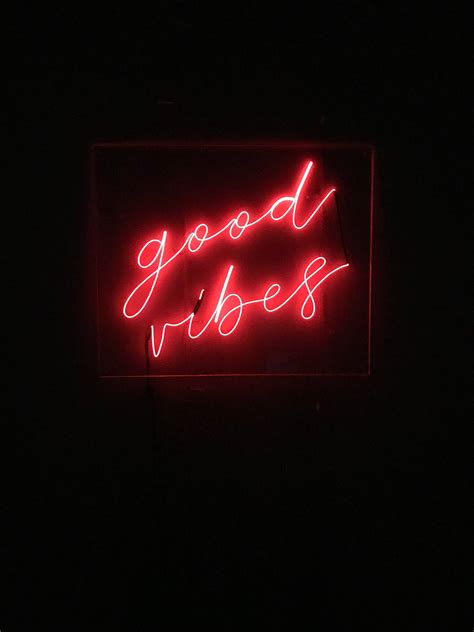 Free download Good Vibes Neon Sign 18 in x 15 in Custom Handmade Red and [2250x3000] for your ...