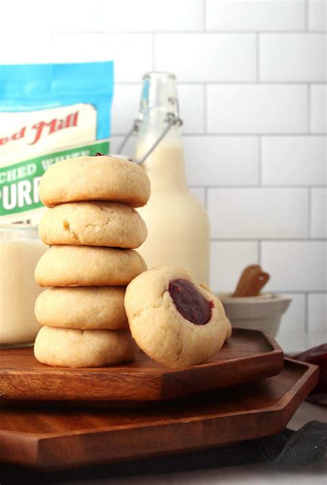 Classic Vegan Thumbprint Cookies - My Darling Vegan