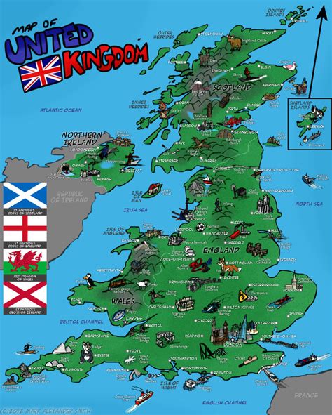 Map Of United Kingdom by FreyFox on DeviantArt