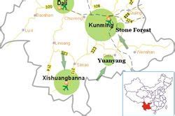 Kunming Map: Map of Kunming China & Kunming Attractions | Kunming, China map, Map