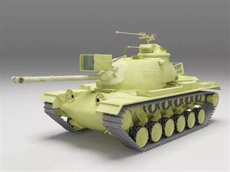 M48 Patton Tank Free 3d Model - .Max, .Vray - Open3dModel