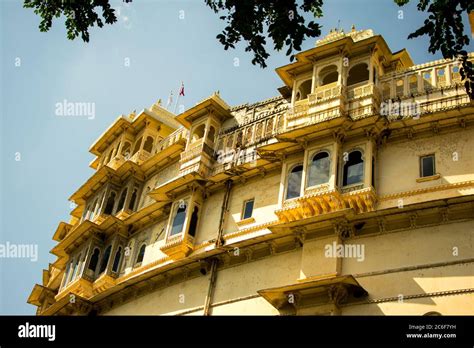 the beautiful architecture of udaipur city palace Stock Photo - Alamy