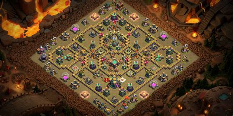 New 2022 COC TH14 War Base layout with layout copy Link - Base of Clans