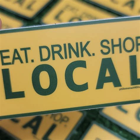 Eat. Drink. Shop. Local Sticker - The Local Store