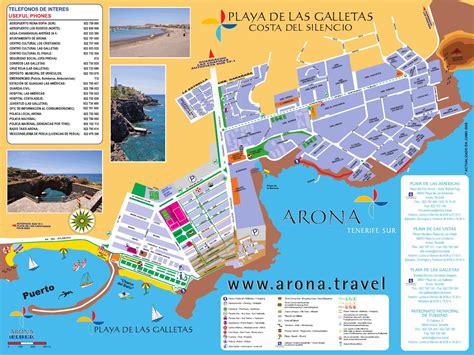 Mapa Playa de Las Galletas - Costa del Silencio by Turismo Arona - Issuu