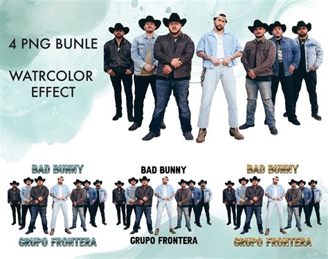 Bad Bunny Grupo Frontera Digital Download File Sublimation Printable ...