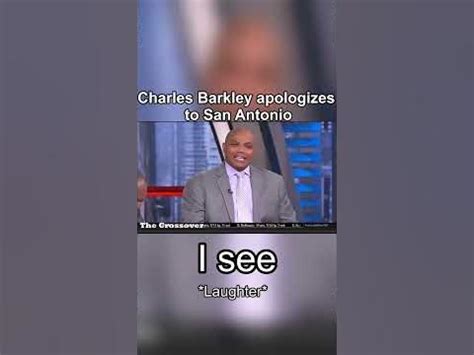 Charles Barkley's Heartfelt Apology to San Antonio #shorts - YouTube