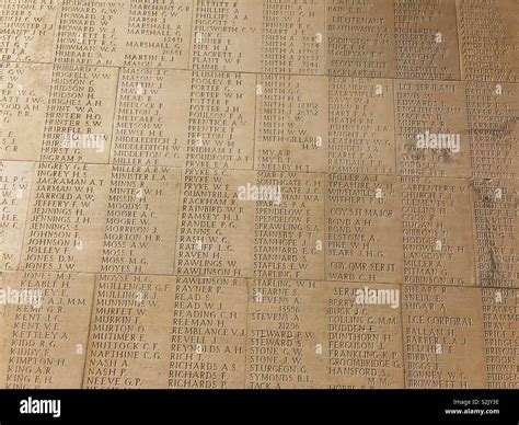 Thiepval memorial names hi-res stock photography and images - Alamy