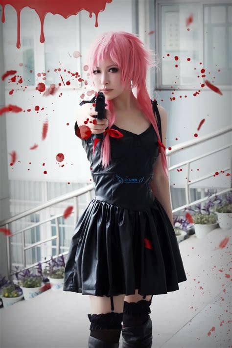 Aliexpress.com : Buy The Future Diary Gasai Yuno black dress Anime Cosplay Costume Custom Any ...