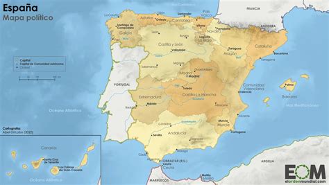 Mapa Politico De Peninsula Espanola