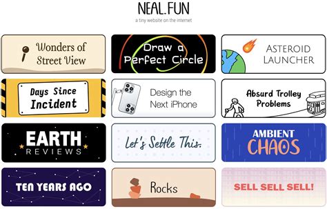 Fun tools by Neal Fun - Swipe File