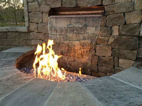 Outdoor Living Designs: Custom paver patio and fire pit/water feature ...
