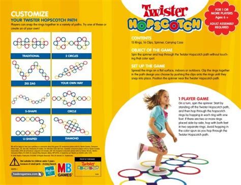 Twister Hopscotch Instructions - Hasbro