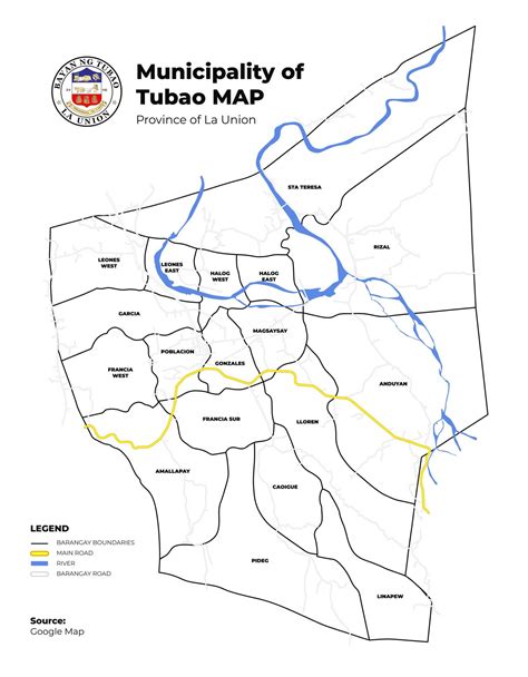 Map – Municipality of Tubao