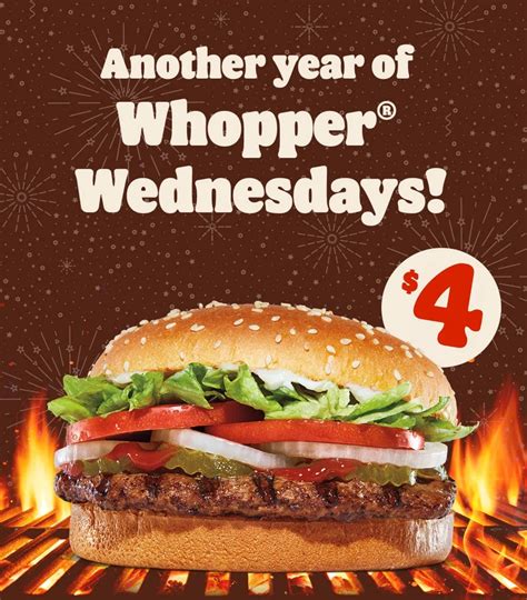 Whopper Wednesday: Get Discounted Whopper at Burger King Every Week ...