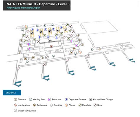 Terminal 3 Naia Map - Draw A Topographic Map