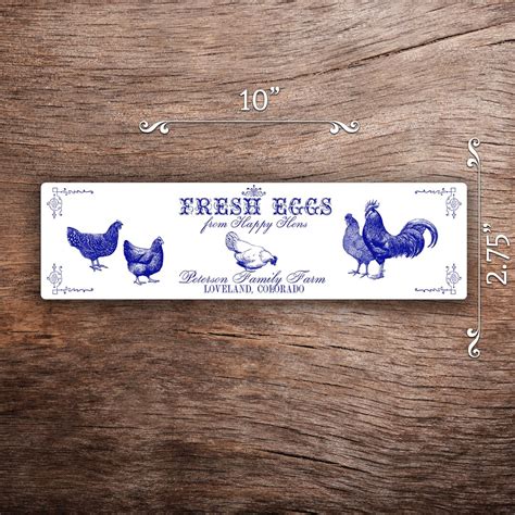 Custom Egg Carton Labels Vintage Chickens in Red Black or - Etsy