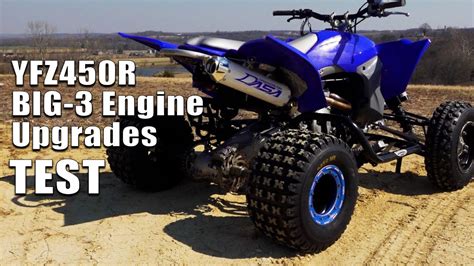 Yamaha YFZ450R Big 3 Engine Upgrades, Dasa Exhaust, Fuel Customs Intake ...