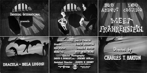 Bud Abbott and Lou Costello Meet Frankenstein (1948) — Art of the Title